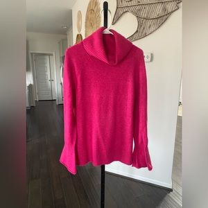 LOFT pink cowl neck sweater ❤️